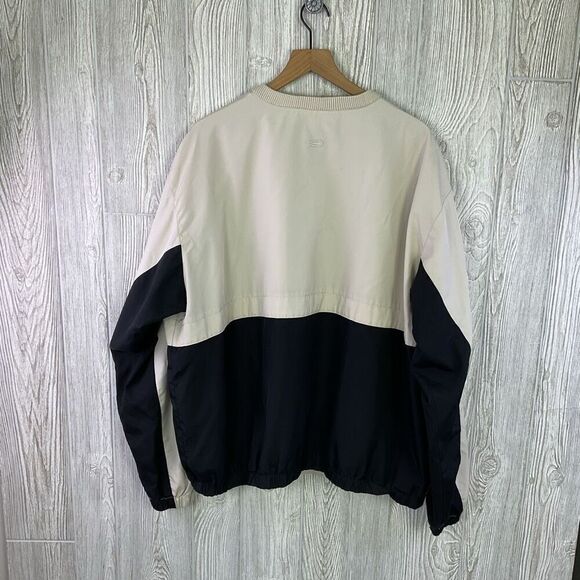 Vintage Dockers Golf Men's Size XXL 2XL Tan Black Pullover Jacket Windbreaker - Picture 5 of 10